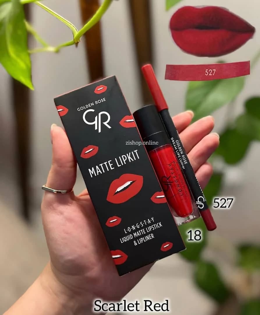 کیت رژلب و خط لب برند گلدن رز